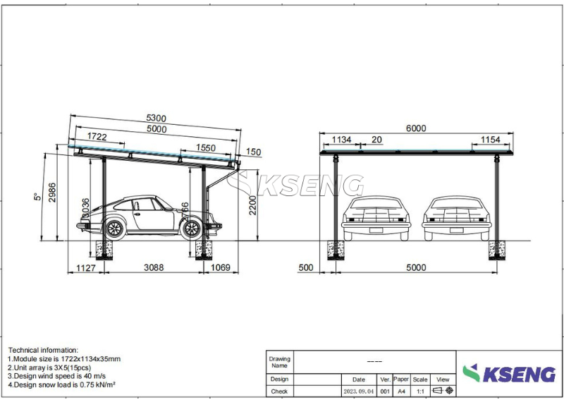 Wholesale Aluminum Frame Solar Carport with Waterproof Mounting System Photovoltaic Canopy