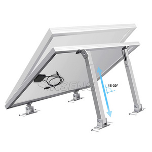 Hot Sell Adjustable Solar Panel Mounting Tilt Angle Bracket Aluminium Frame PV Panel Stand Racking Structure for One Panels RV