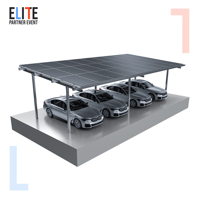 Wholesale Aluminum Frame Solar Carport with Waterproof Mounting System Photovoltaic Canopy