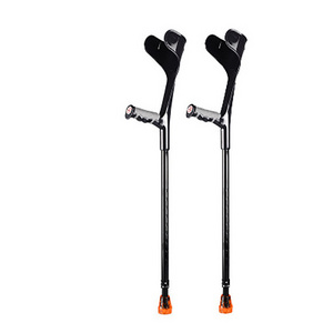 Foldable height adjustable medical aluminum crutch elbow joint crutch