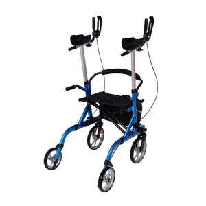 Foldable Rollator Portable LightWeight  walker with seat wheel chair for elderly