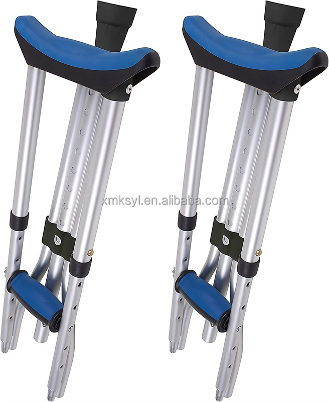 Medical Aluminum Retractable Elderly underarm crutches adjustable crutches ,folding cane  foldable cane ,folding crutches