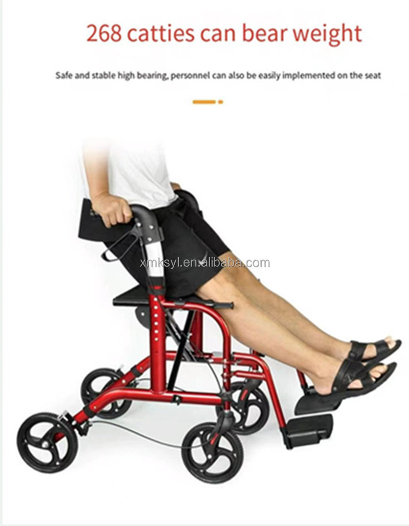 Foldable Rehabilitation  New Design  Shopping Cart Walker for  Disabled People