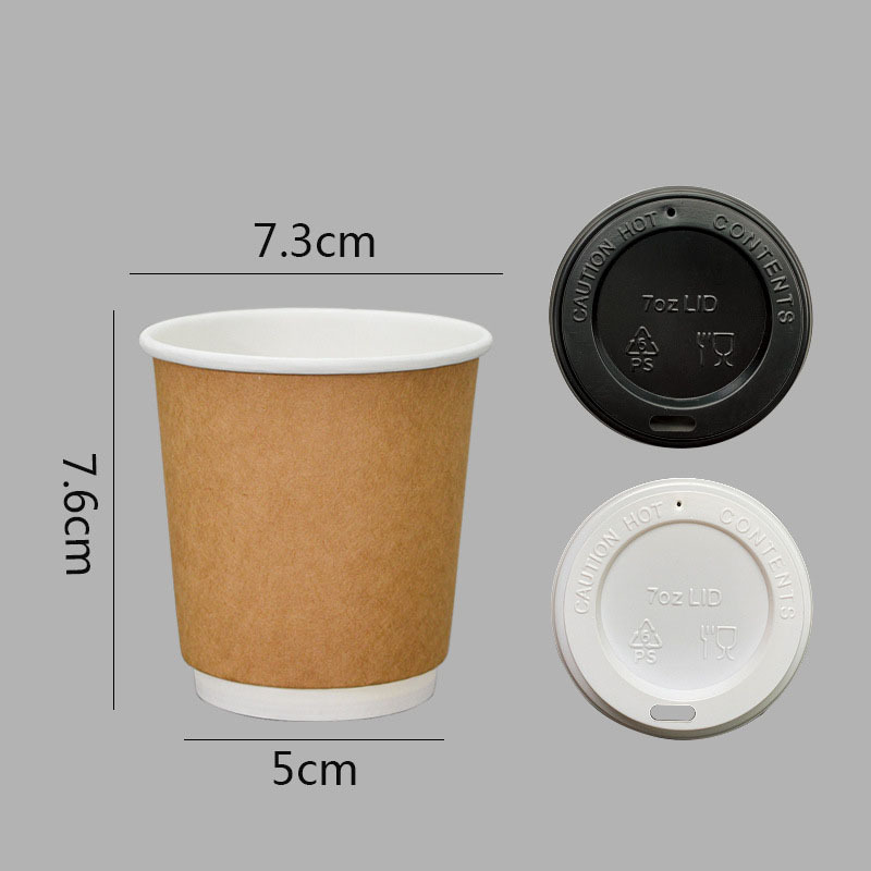 Kingwin 3/4/7/8/9/12/16 Oz Customized Logo Eco-friendly Pe Coating Paper Cup Disposable Coffee Cups With Lid