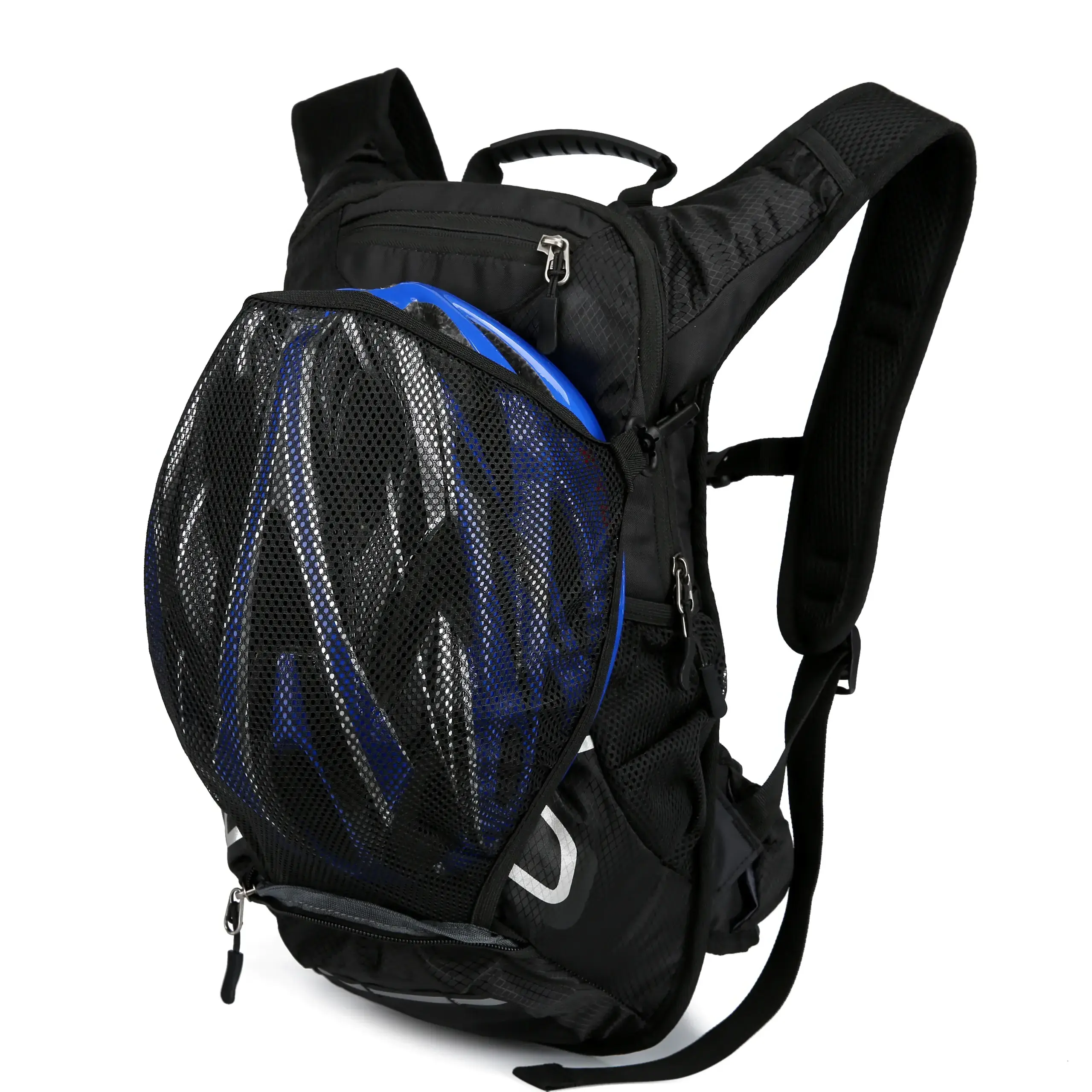 knight bike series led motorcycle backpack expandable motorcycle cycling helmet backpack