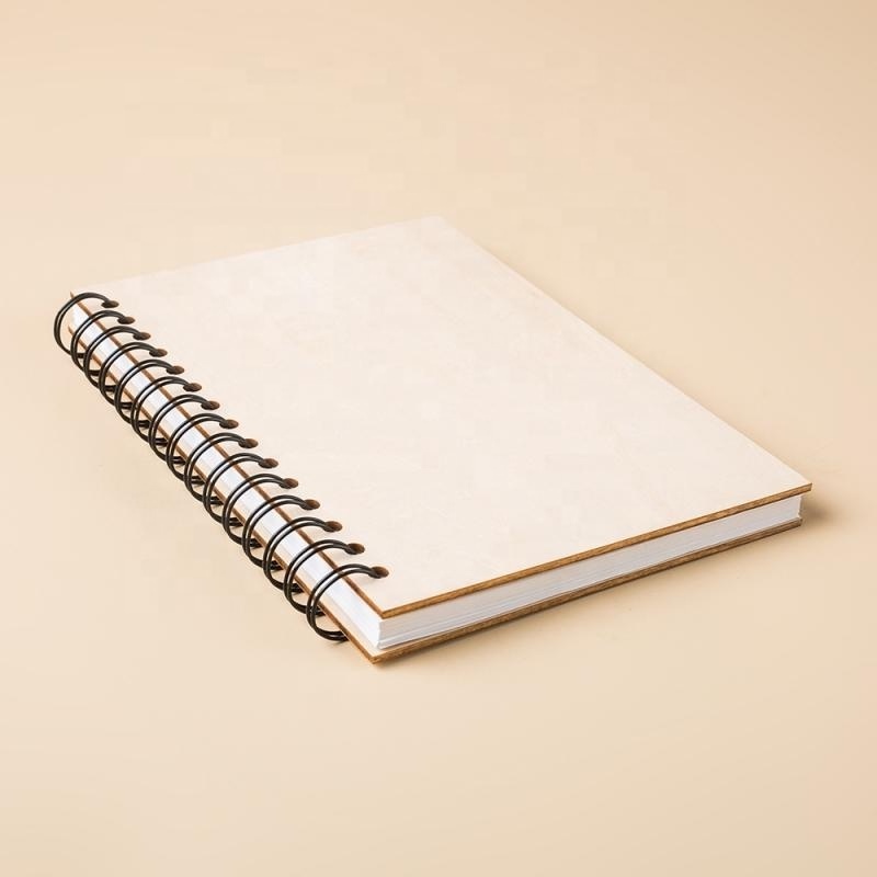 Double metal spiral ECO book Coil notebook with paper recyclable elastic band notebook for promotion giftPopular