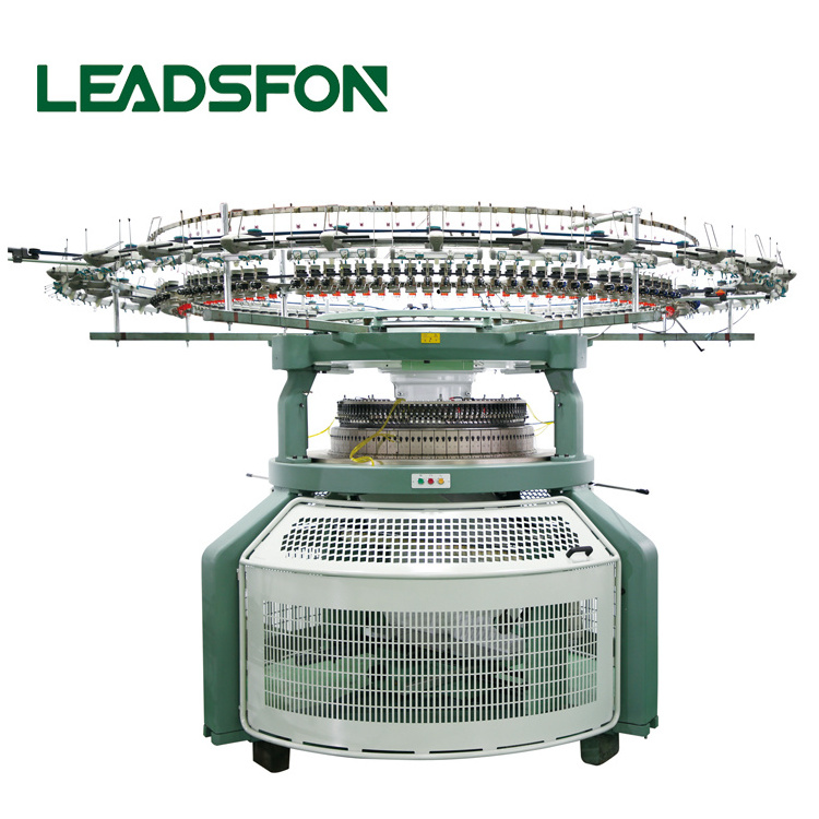 LEADSFON Digital Giant Open Width Frame Double Jersey Circular Knitting Machines