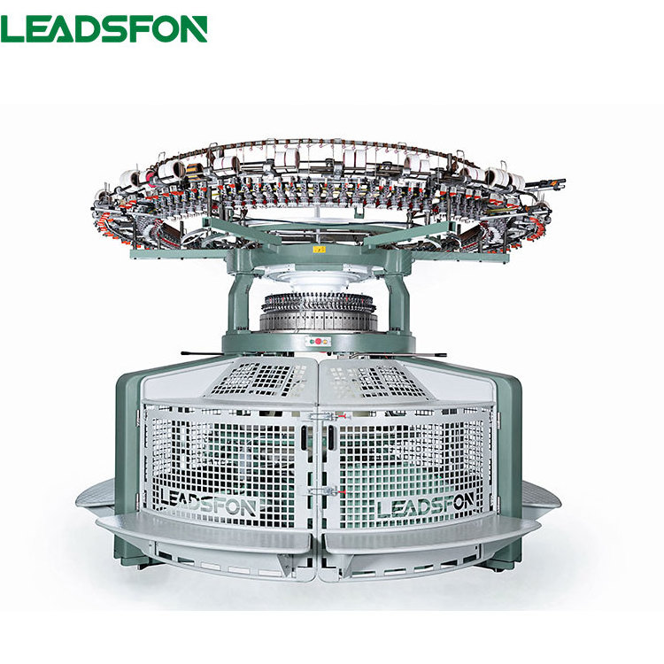 LEADSFON Digital Giant Open Width Frame Double Jersey Circular Knitting Machines