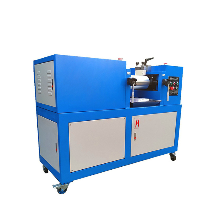 Laboratory 6 Inch Plastics Granules Silicone Rubber Compound Mixer Machine Two Rolls Mixing Mill For Sale