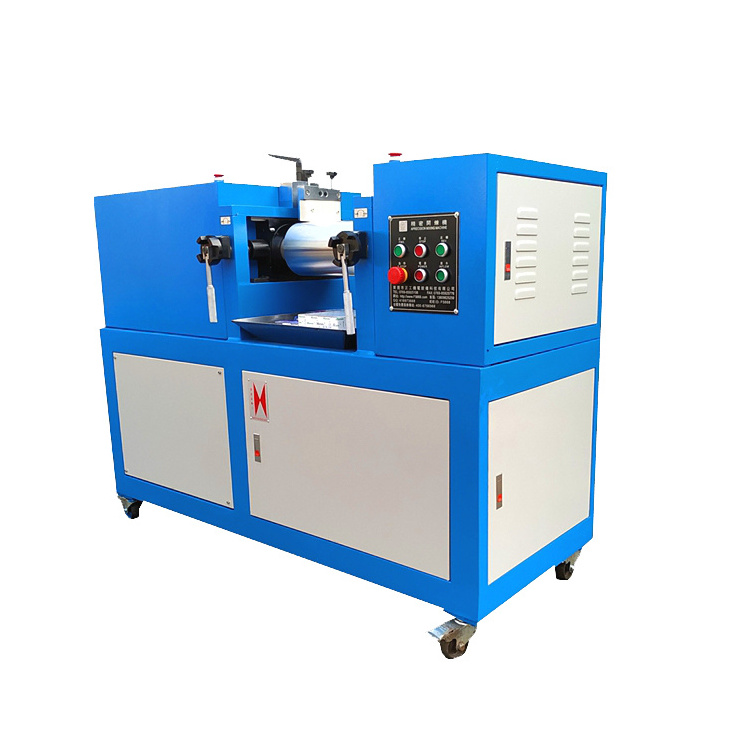 Laboratory 6 Inch Plastics Granules Silicone Rubber Compound Mixer Machine Two Rolls Mixing Mill For Sale