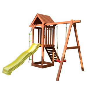 Outdoor Wooden Children Garden Swing Play Set