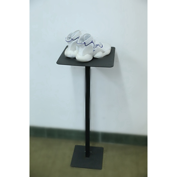 Easy showing small bag shoe shelf display vertical ornament display stand metal display stand for store