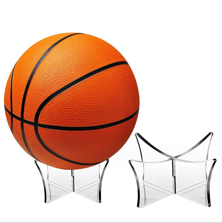 Customized Transparent Basketball Football Volleyball Soccer Ball Acrylic Ball Holders