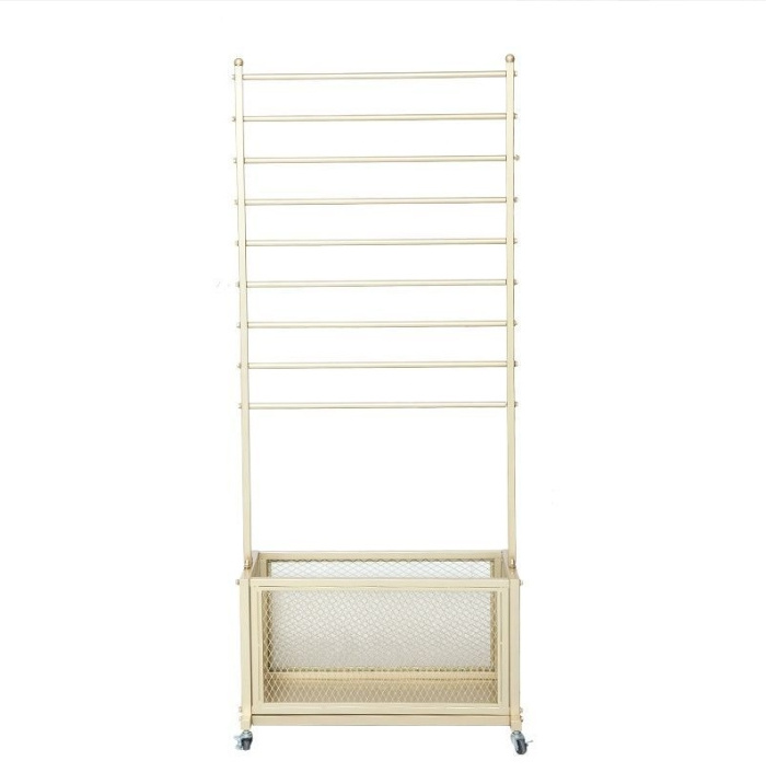 Simple Multi-Layer Storage Fabric Display Rack Satin Ribbon Towel and Floor Scarf Rack for Flower Shop and Pant DisplayShop