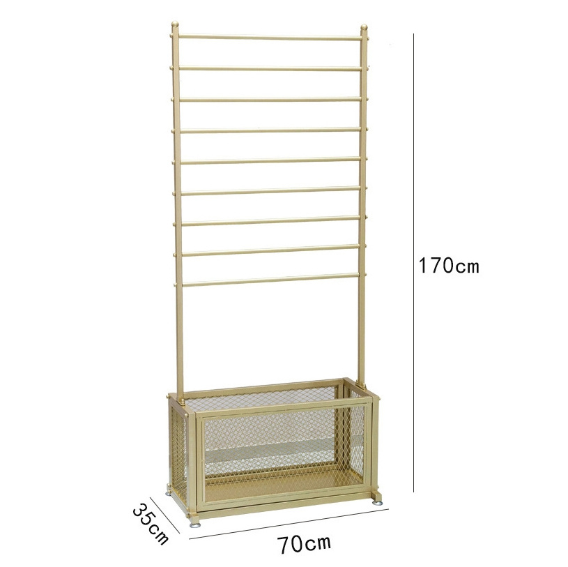 Simple Multi-Layer Storage Fabric Display Rack Satin Ribbon Towel and Floor Scarf Rack for Flower Shop and Pant DisplayShop