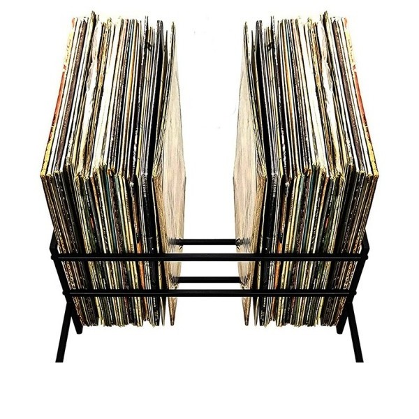 Creative Desktop Small Bookshelf Desktop Vinyl Record Rack Magazine Rack Iron Bookshelf Storage