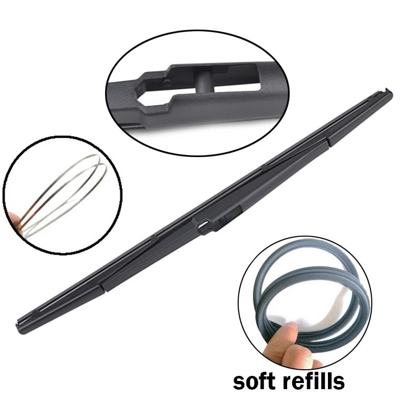 auto accessory wiper blade best natural rubber refill rear wiper blade For Renault Koleos MK1 2008 - 2016