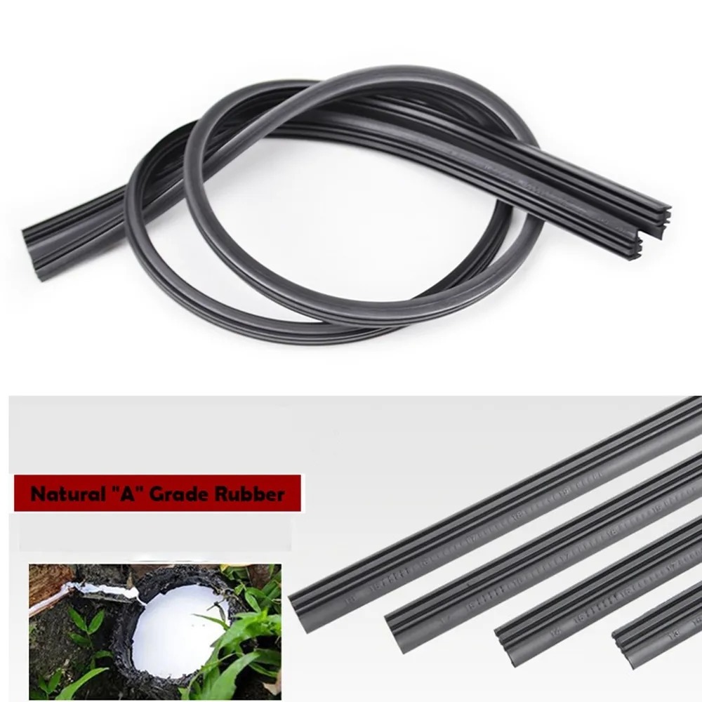 Rubber Bracketless Wiper Blade Refill 6mm Windshield Windscreen Frameless Wiper Refills Front Window