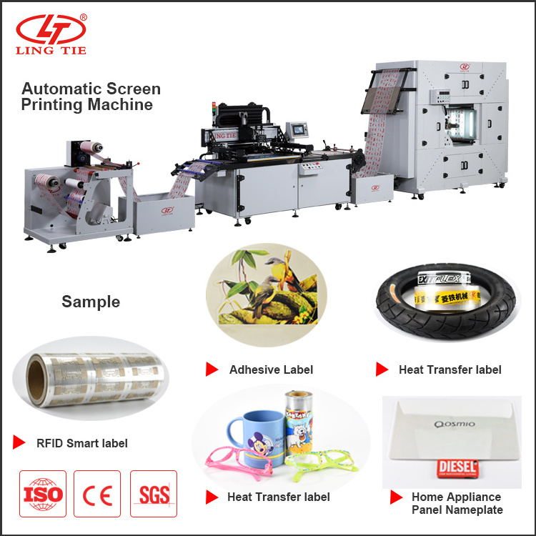 Automatic Passive RFID tag silk screen printing machine with Motor Driven