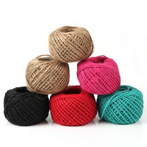 50m DIY Twisted Burlap Natural Jute String Jute Twine Colored Craft Jute Rope