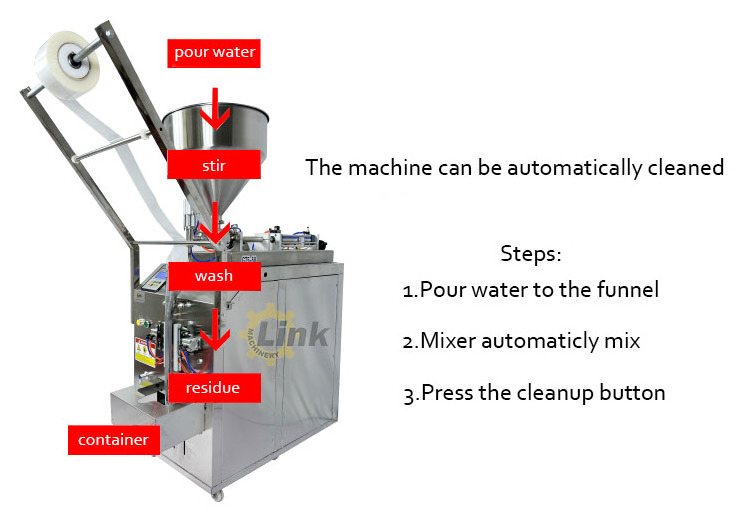 Automatic curd jam ginger garlic paste shea butter chutney sauce pouch yogurt peanut butter packing machine