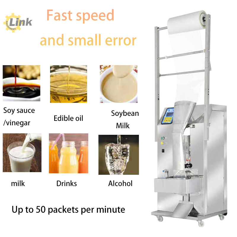 Automatic Fruit Juice Filling Sealing Machine Cook Oil Milk Liquid Sachet Packing Machine