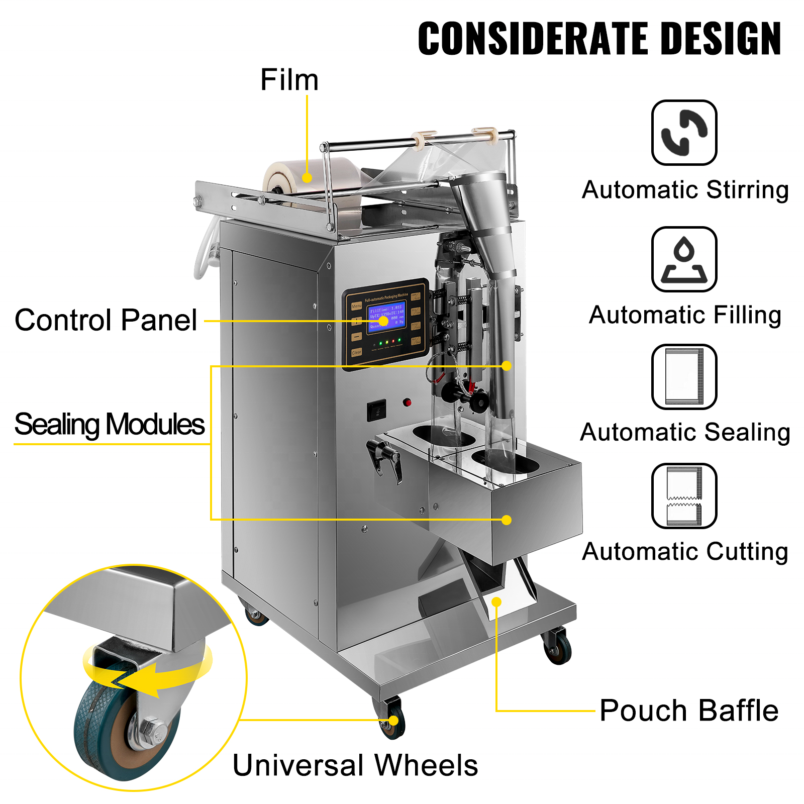 Beverage  water juice sachet packaging machine