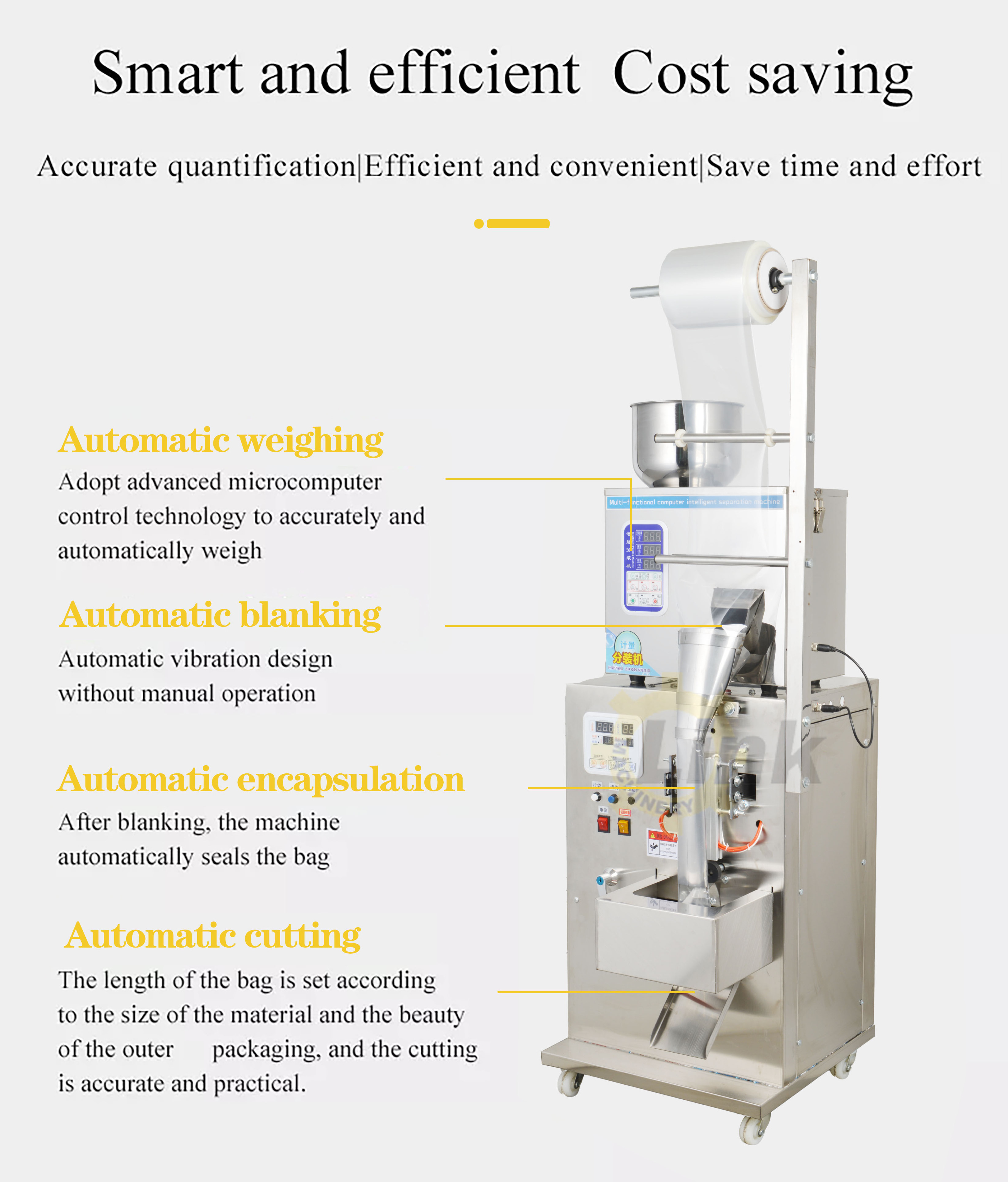 Automatic washing powder detergent soap powder filling and packaging machine vertical filling and sealing machine