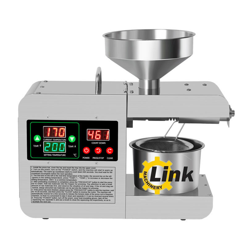 Multifunctional Hot Sale Moringa Seed Oil Extractor Castor Bean Oil Extractor Coconut Oil Press Machine