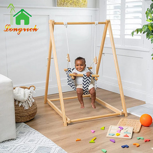 Foldable Baby Toy Swing Sets Hanging Indoor Toddler Swing Set with Stand