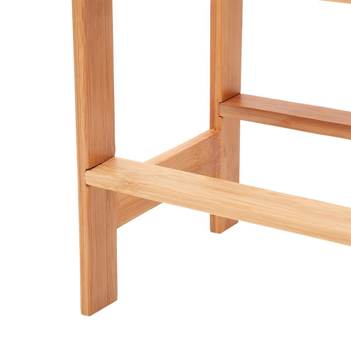 Natural custom living room 3 tier bamboo wooden shoe rack cabinet storage rack shoe stand shelf