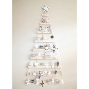 Creative Wall Mounted Christmas Trees Decorations Sets Decorations Wooden Hanging Ornaments Christmas Tree