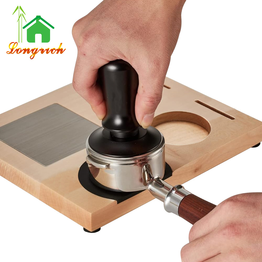 Wood Espresso Tamp Station Coffee Tamp Station Tamping Station Espresso Tamper coffee accessories