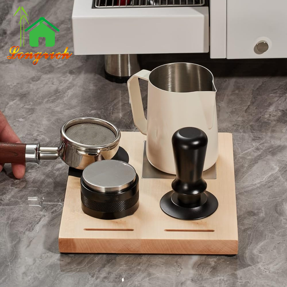 Wood Espresso Tamp Station Coffee Tamp Station Tamping Station Espresso Tamper coffee accessories