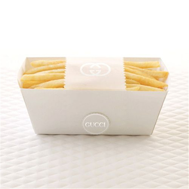 High quality safe french fries carton paper packaging box