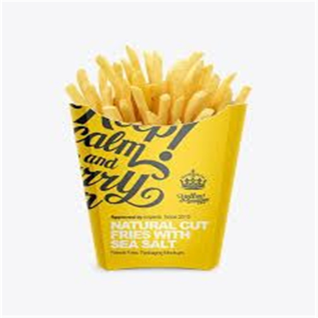 High quality safe french fries carton paper packaging box