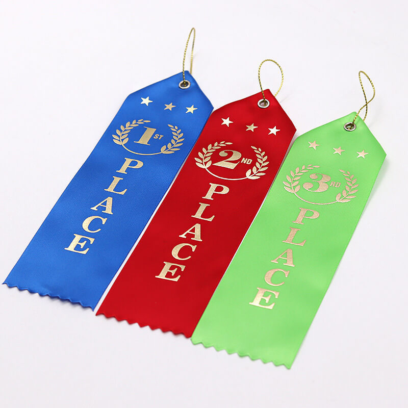 wholesale custom event ribbon/custom logo printed award ribbons badge