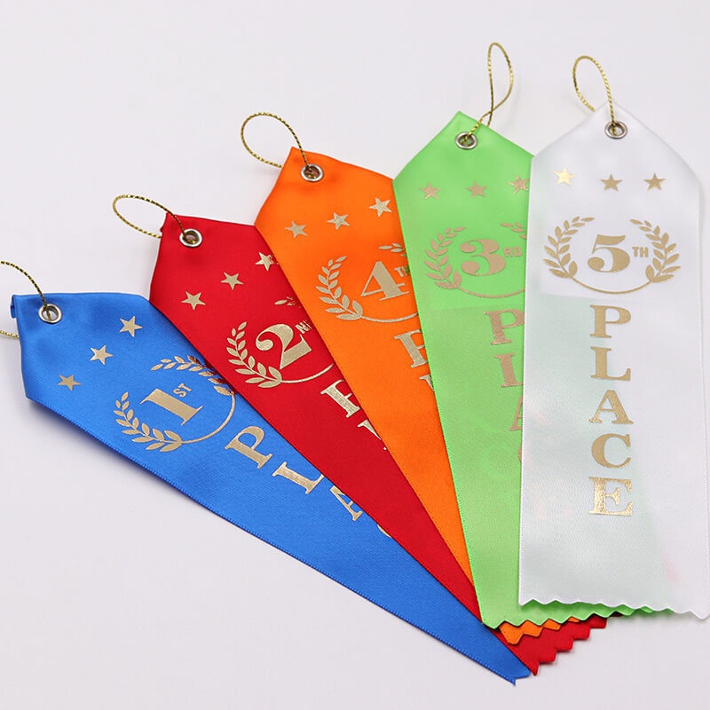 wholesale custom event ribbon/custom logo printed award ribbons badge