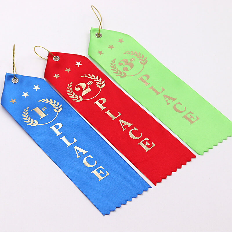 wholesale custom event ribbon/custom logo printed award ribbons badge