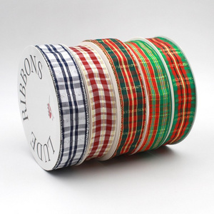 Wholesale Polyester Scottish Tartan Plaid Ribbon