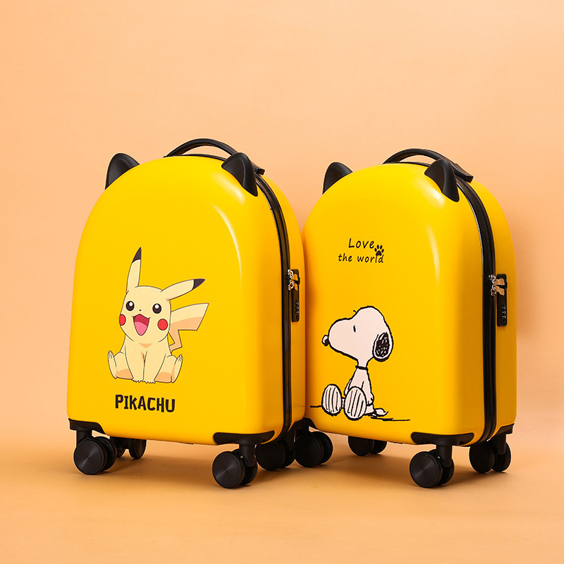 Newly Designed 18inch Cat Ear Kids Suitcase Cute Cartoon Children Trolley Roller Luggage Bag Kids Gift Travel Luggage