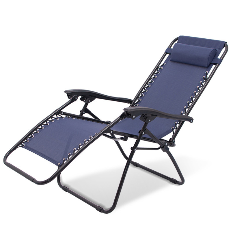 Lounge Chair Outdoor Reclining Zero Gravity Beach Sun Lounger Outdoor Furniture Garden Leisure Furniture Modern Outdoor Metal