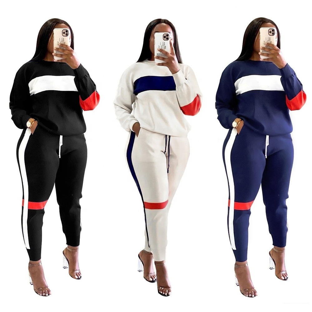 Plus Size Activewear Sport Wear Clothing Jogger Set Custom Track Suit Women Long Sleeve Fitness Top Casual Jogging Suit