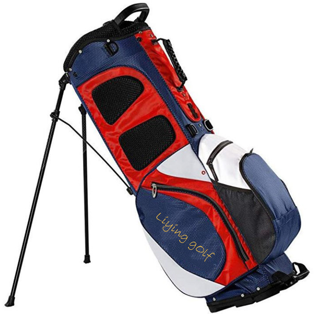 Japan Style Lightweight Nylon Golf Bag Travel Tour Stand Bag Outdoor Sports Waterproof PU Material Canvas Golf Club Golf Bags