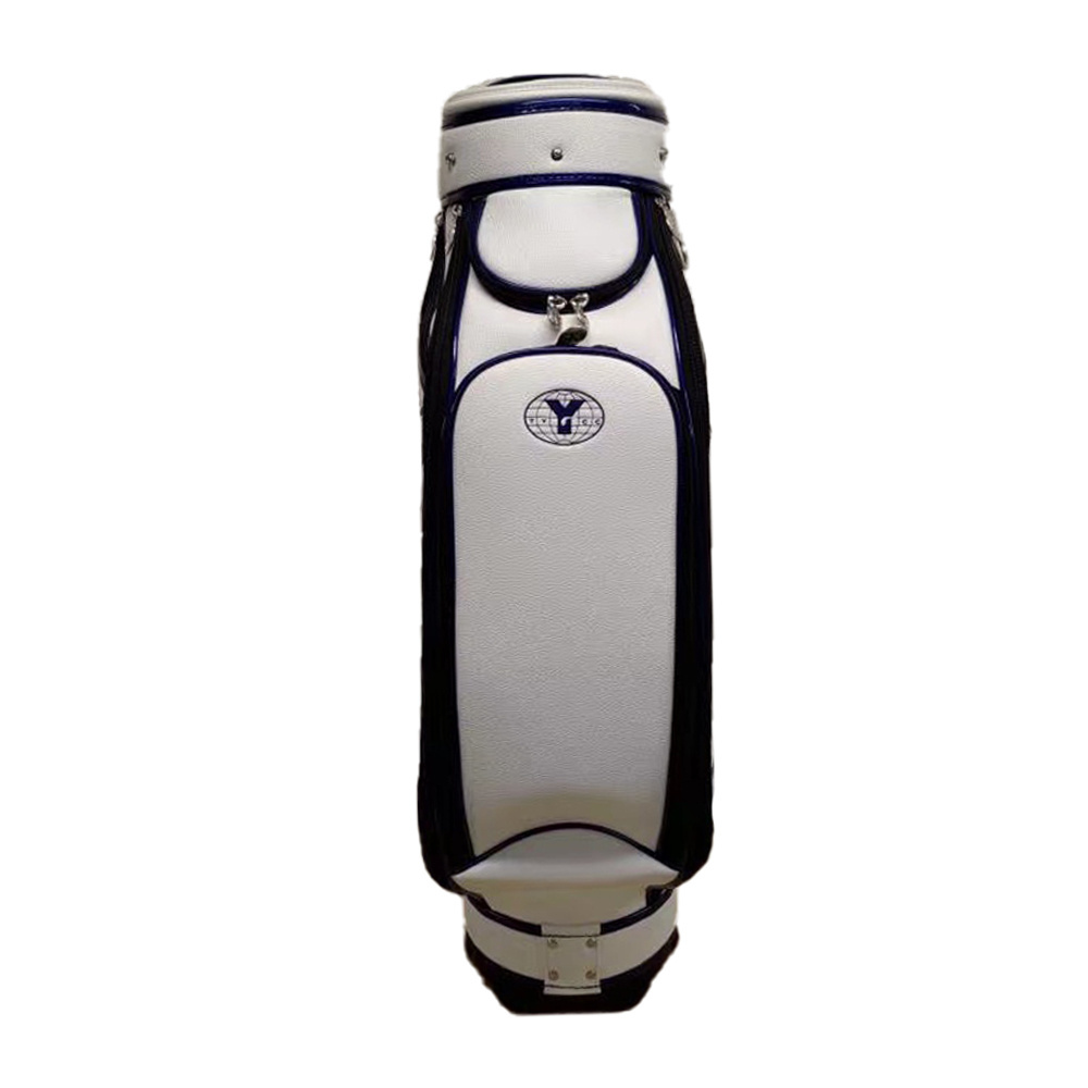 Premium Pu Leather Golf Tournament High Quality Custom Print Design Golf Cart Bag Carry Bag Golf Accessories