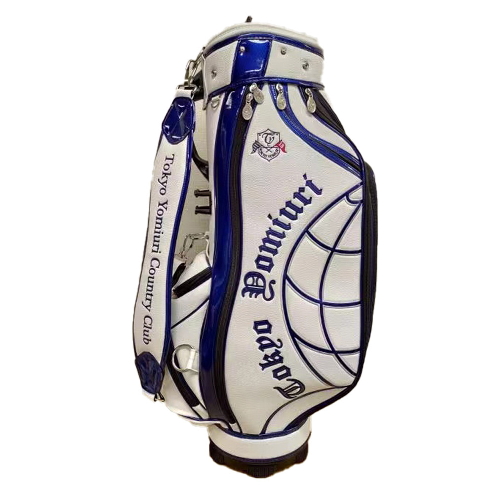 Premium Pu Leather Golf Tournament High Quality Custom Print Design Golf Cart Bag Carry Bag Golf Accessories