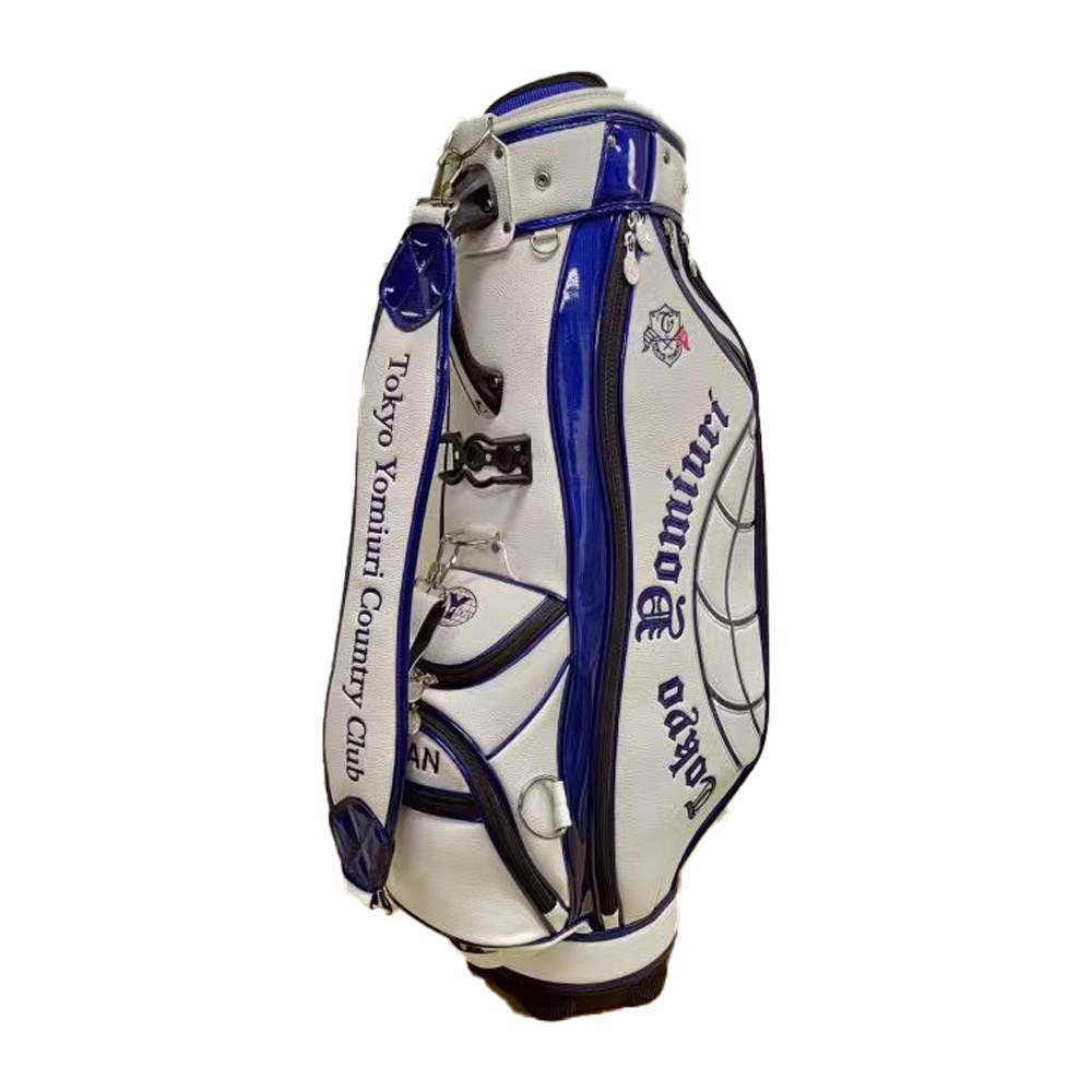 Premium Pu Leather Golf Tournament High Quality Custom Print Design Golf Cart Bag Carry Bag Golf Accessories