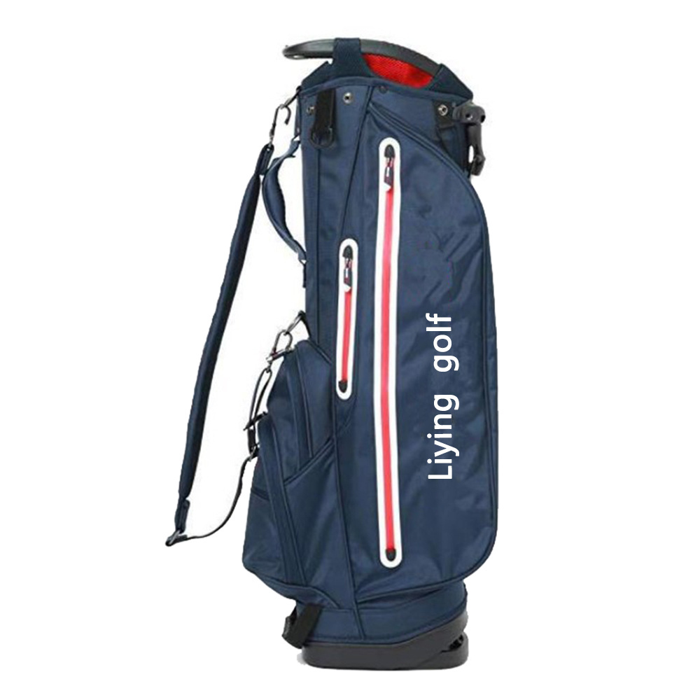 OEM/ODM Custom Durable 4 Ways Golf Stand Bag Waterproof Nylon Genuine Leather Embroidery Logo Cart Factory Price Print Golf Bag