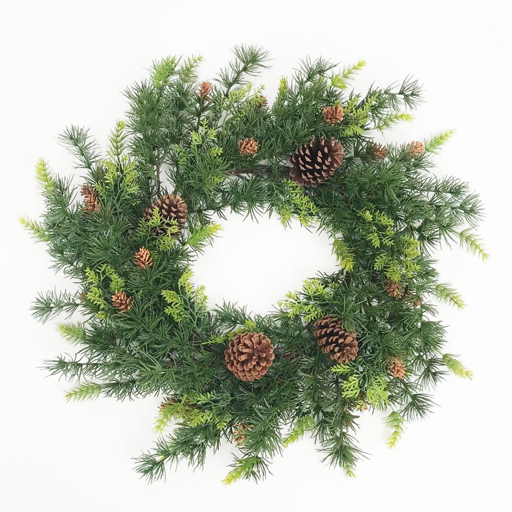 LIYING Christmas Pine Stem Greenery Norfolk Leaves Branches Christmas Indoor Decorations Artificial Big Xmas Stem