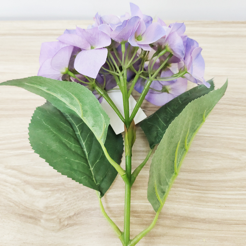 China factory direct sale high quality artificial hydrangea stem flower for wedding home party garden decor artificial hydrangea